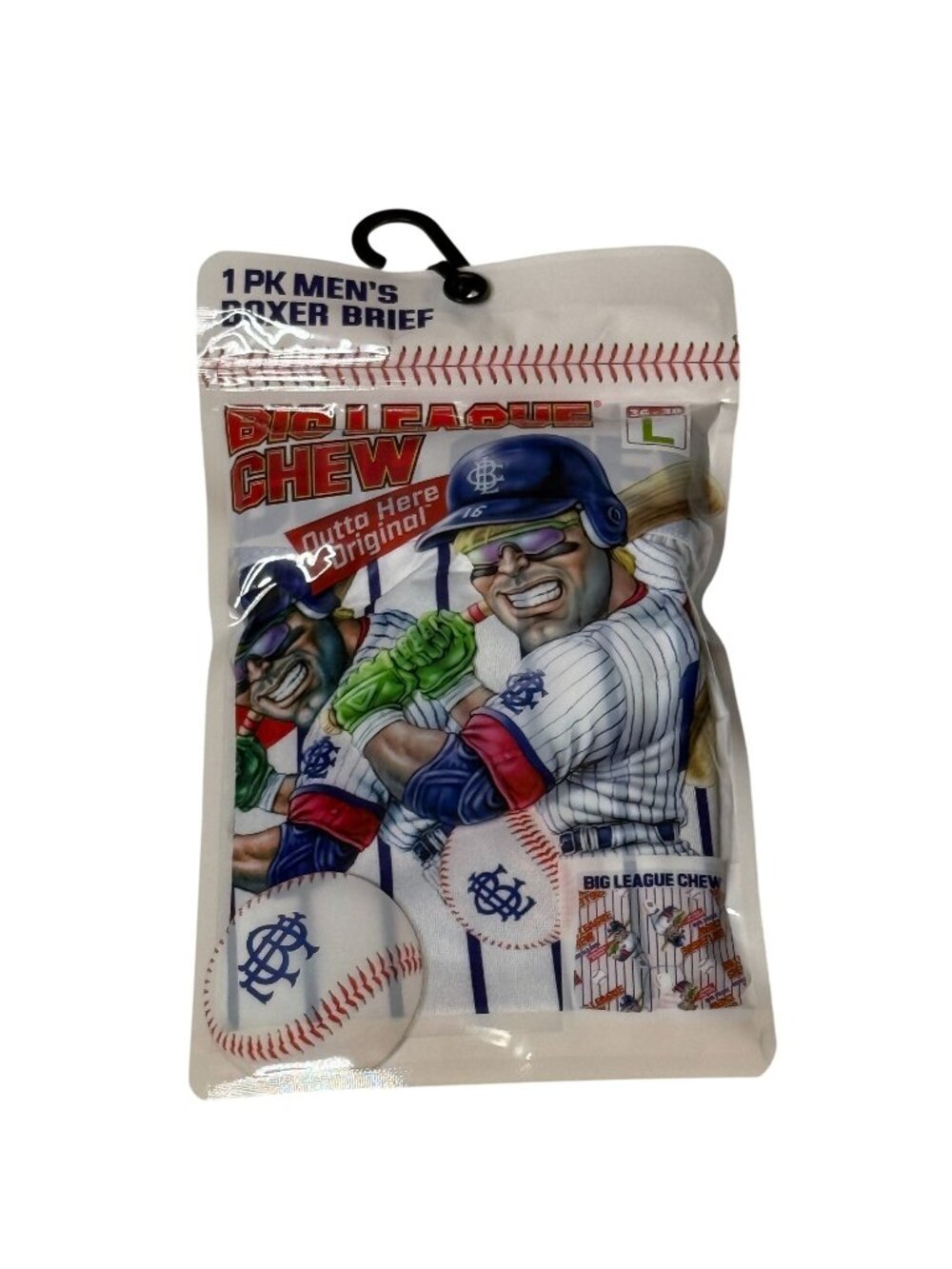 Big League Chew Men's Large 36/38 Baseball Graphic Boxer Briefs NWT